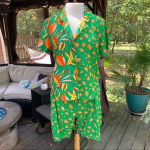 Tabitha Brown leopard shorts set